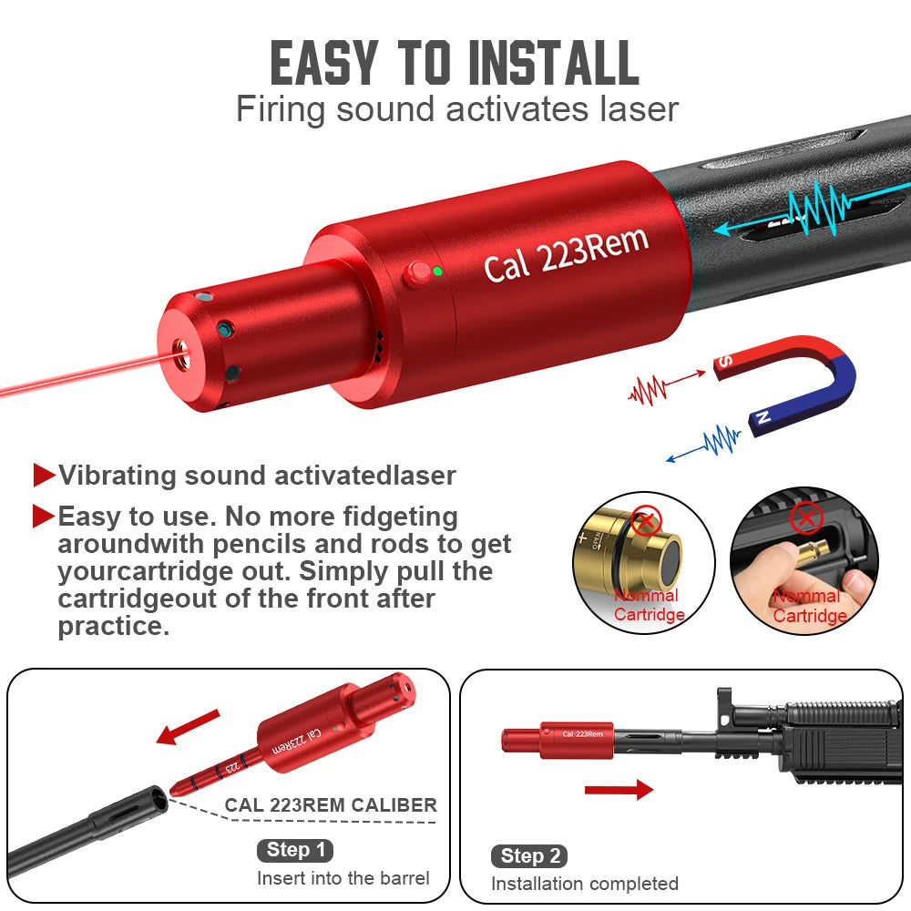 223REM red green light trainer, dual-purpose for training and calibration