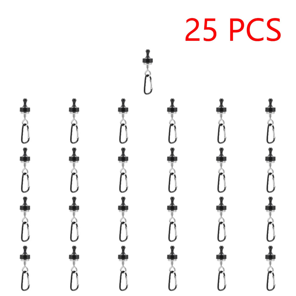 30-1PCS Camping Magnetic Hook Strong Suction Separable Multifunctional Outdoor Tent Canopy Carabiner Magnet Hanger Clip Tools