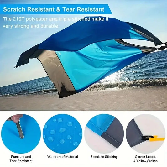 Large Waterproof Beach Blanket  All-Season Outdoor Activities