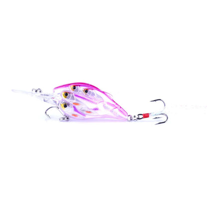 HENGJIA 1pc Diving Depth Crankbait Fishing Lures Swimbait Isca Artificial Bait floating Fishing Wobblers 7.5cm 9g pesca peche