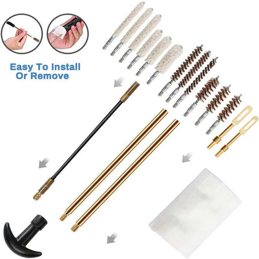 19Pcs/set Tactical Gun Barrel Cleaning Kit