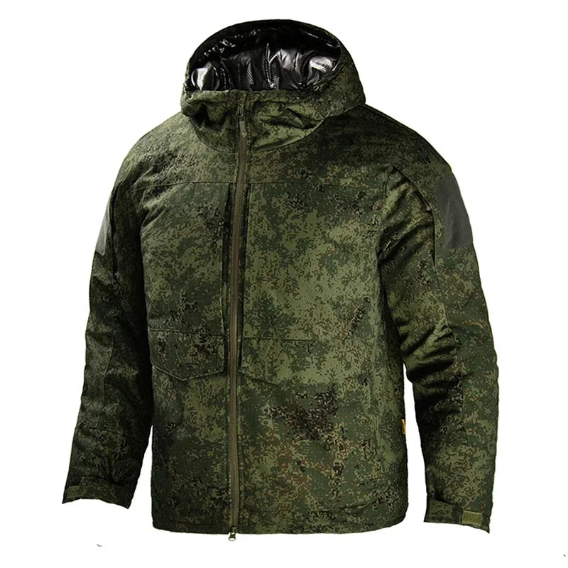 Hiking Tactical Jacket Men Winter Heating Jackets Windproof   Warm Hooded Coat  Windbreaker Hunting Camping Coats