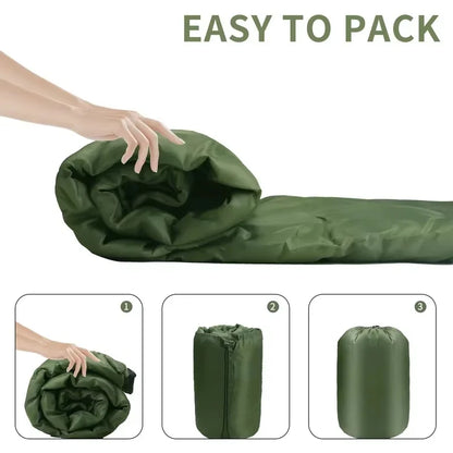 Portable camping sleeping bag men and women universal zipper close outdoor hiking backpack installed convenient travel bed