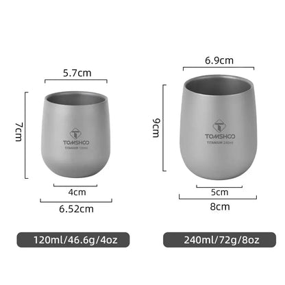 Titanium Cup Insulated Double Wall Drink Cup