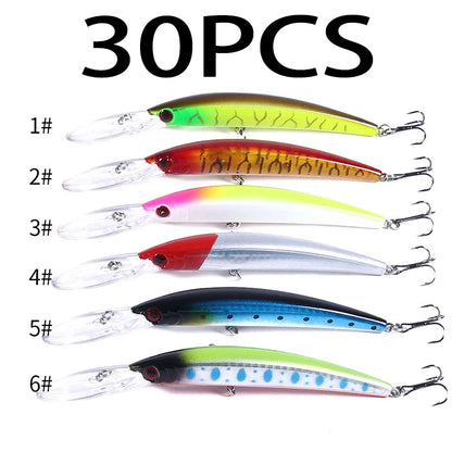 HENGJIA 1pcs 15cm 15g  Deep Diving Jerkbait Artificial Hard Bait Fishing Wobblers Minnow Lure for Bass Pike Carp Fishing  Tackle