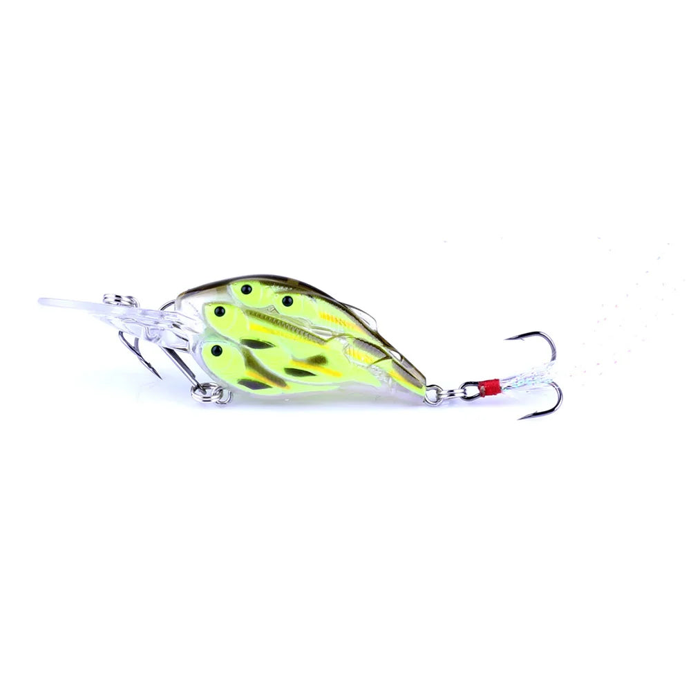 HENGJIA 1pc Diving Depth Crankbait Fishing Lures Swimbait Isca Artificial Bait floating Fishing Wobblers 7.5cm 9g pesca peche