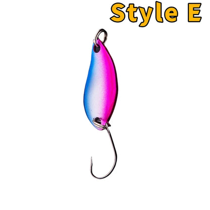 Trout Bait Metal Spoon Fishing Lure Wobbler   Jigging Tackle Accessories Multi-color Long-casting Lure Bait