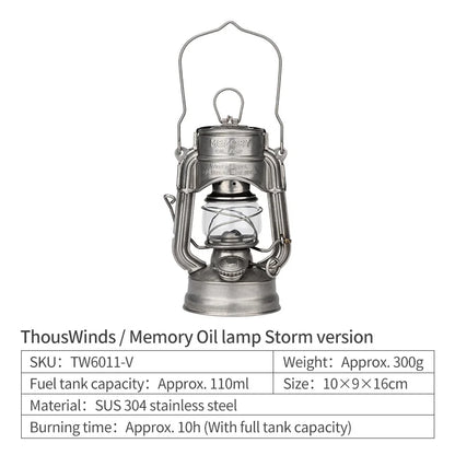Oil Lamp Outdoor Portable Mini Camping Lantern