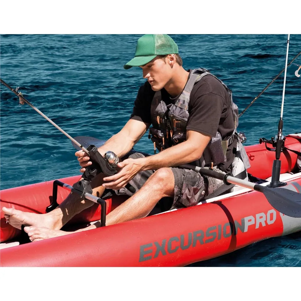 68309EP Excursion Pro K2 Inflatable Kayak Set: Includes Deluxe 86in Kayak Paddles and High-Output Pump