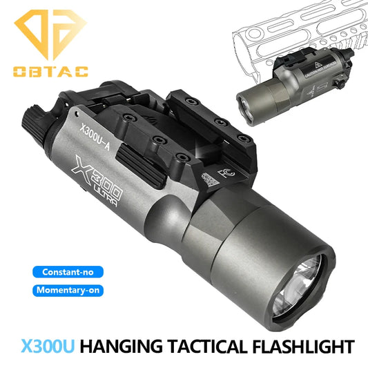 Metal Flashlight Strobe Scout Light Hunting Weapon Scout Light Fit 20mm Rail