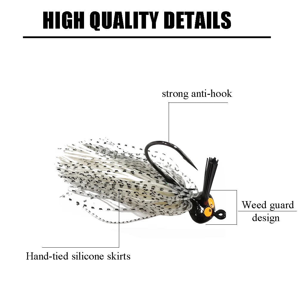15pcs Bass Fishing Jigs Bass Fishing Lures
