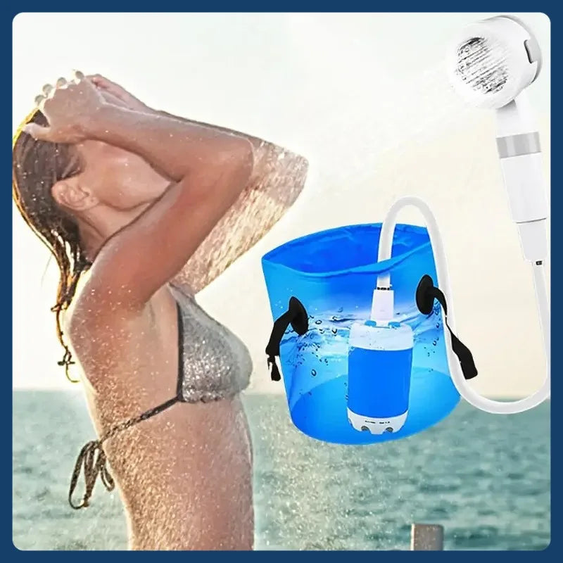 Rechargeable Electric Shower wit , Camping Wireless Shower