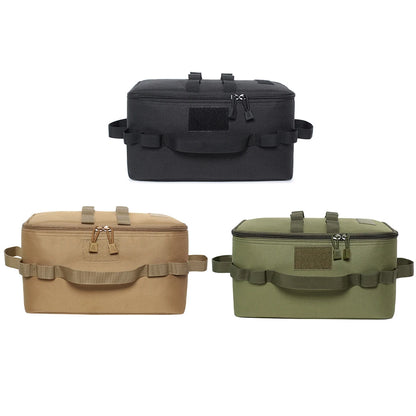 Camping Storage Bag Utility Tote Bag Multi-Function Camping Cookware Organizer Multi-pockets Trunk Organizer for Hiking Climbing