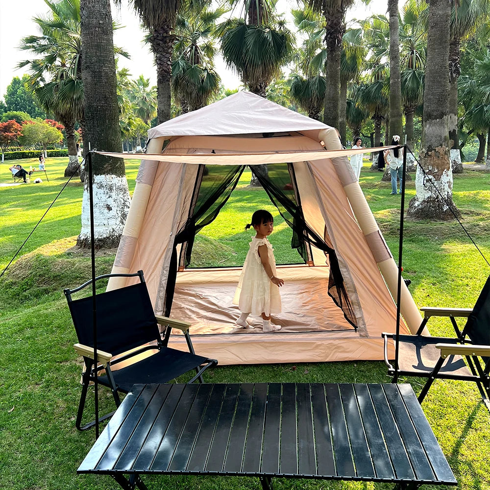 A large inflatable tent for 5-8 people