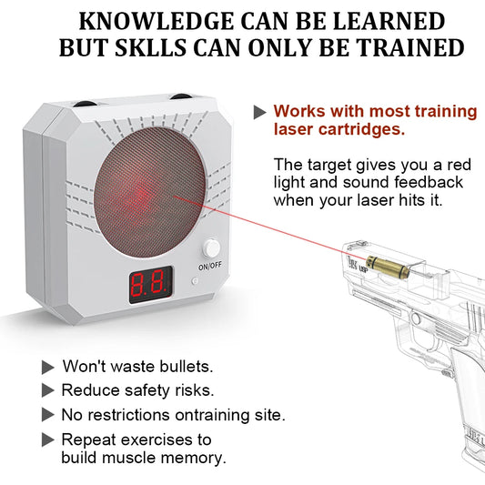 Infrared Induction Electronic Scoring Laser Target Color Sensitive Shooting Practice with Sound Effects
