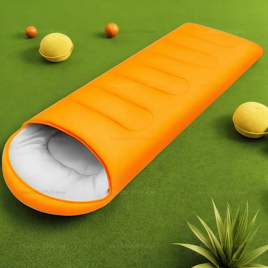 Portable camping sleeping bag men and women universal zipper close outdoor hiking backpack installed convenient travel bed