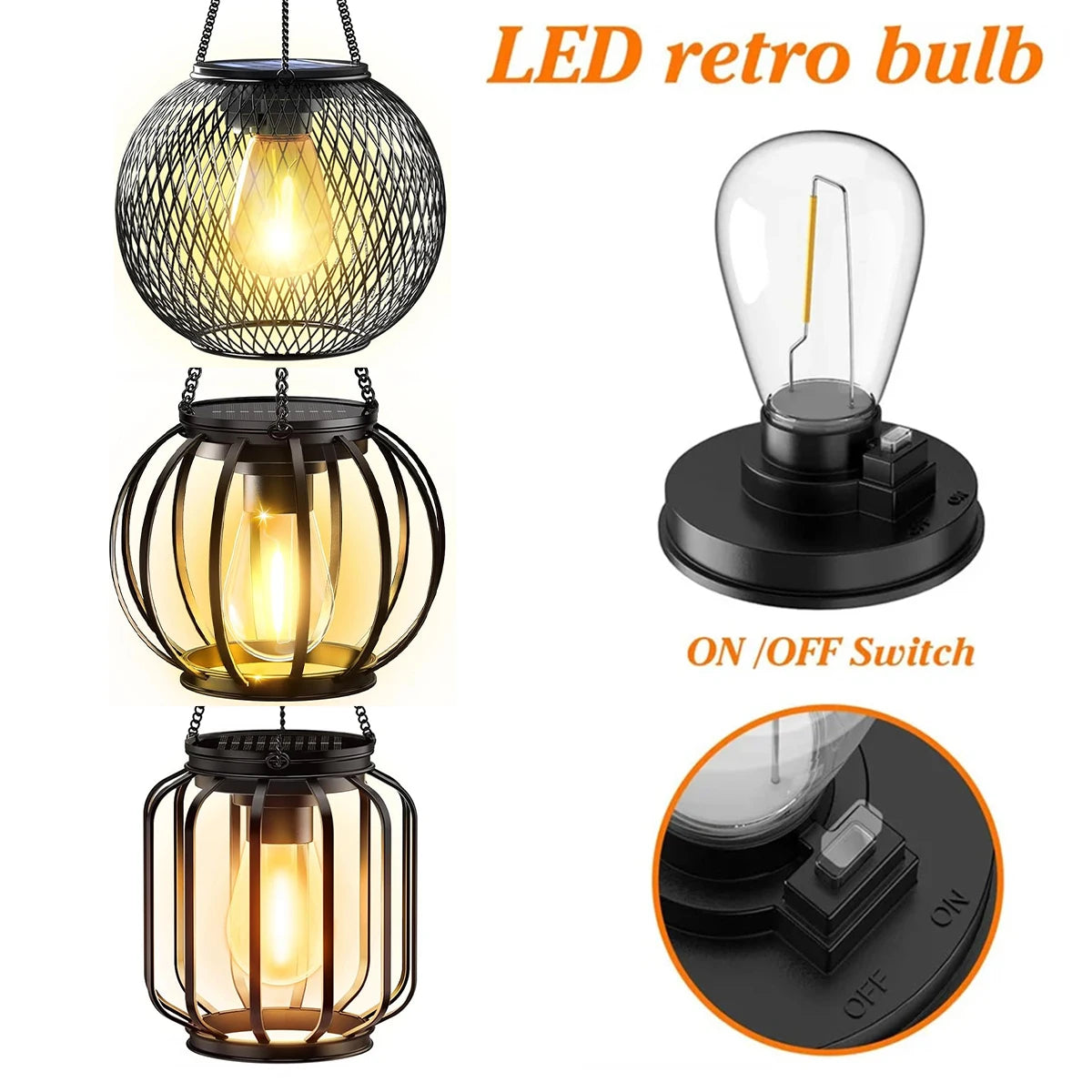 Solar Lantern Led Light Daylight Sensor