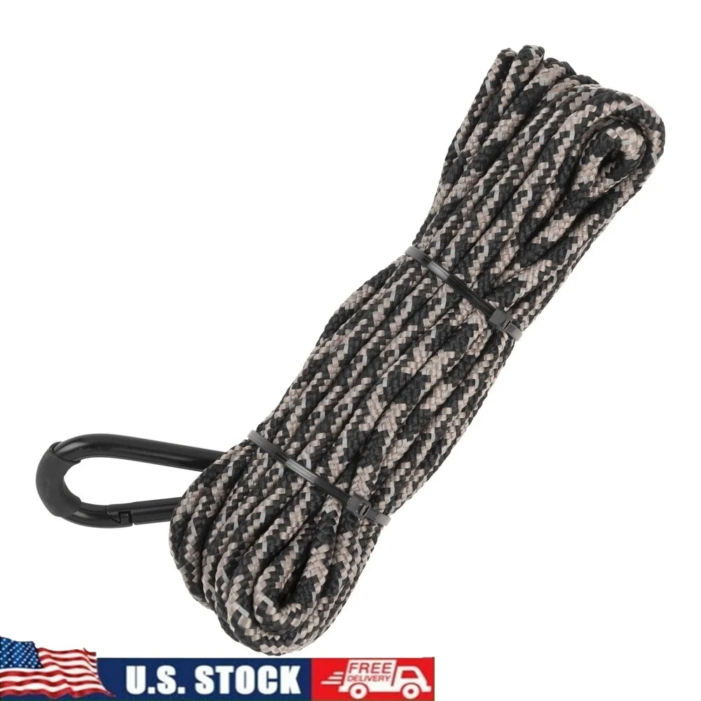 Hoist Rope 30ft Heavy-Duty 1/4 Inch gear Pulling  Tree stand Hunting Accessory