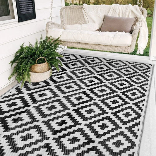 6x9ft Reversible Camping Mats  Large Floor Mat and Rug for Outdoors